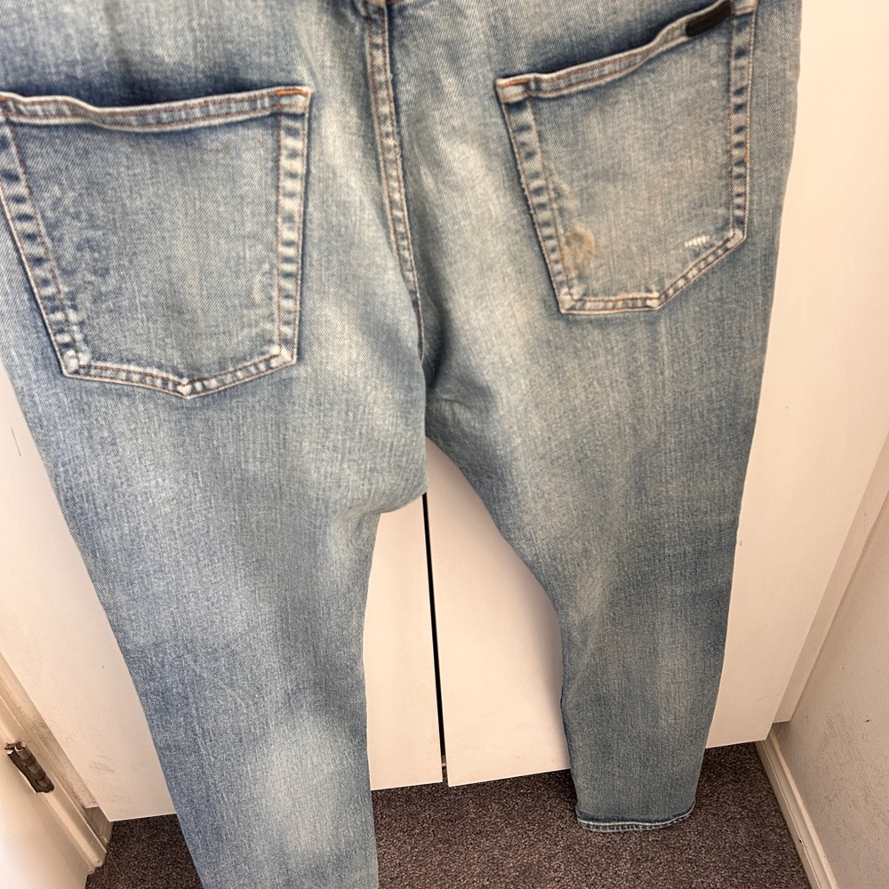 Saint Laurent Santa Monica Light Blue Denim Jeans - Picture 4 of 8